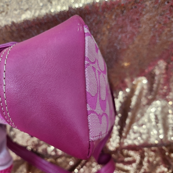 Coach Pink Logo Crossbody Bag - Picture 3 of 11